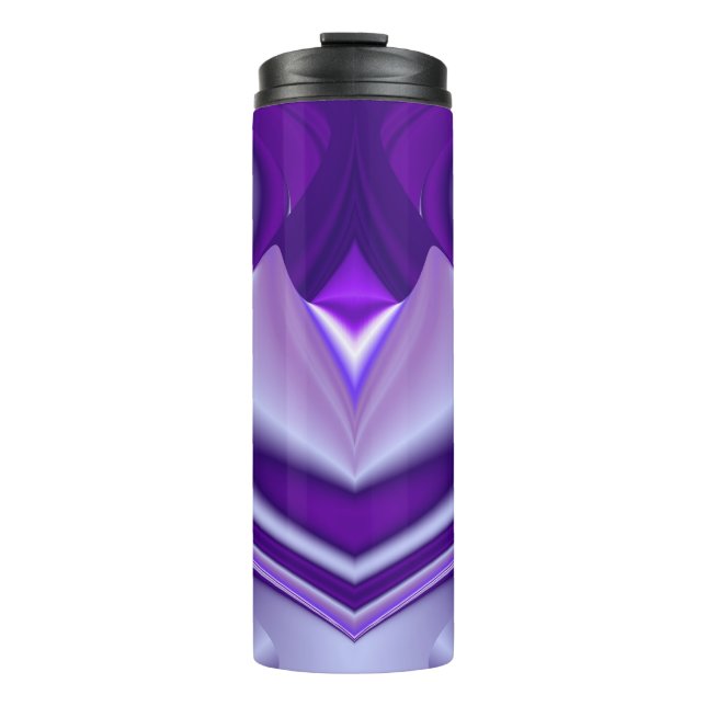 Garrafa Térmica Sonhos de Arco-Íris de Flor Roxo (Frente)