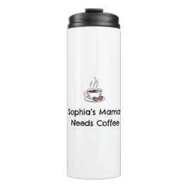 Garrafa Térmica Sophia’s Mom | Custom Name Parent Gift