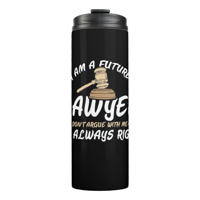 Garrafa Térmica Sou Um Futuro Advogado (Frente)
