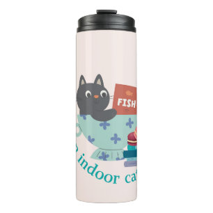 Garrafa Térmica Sou um gato engraçado indoor