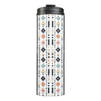 Garrafa Térmica Southwestern Navajo Inspired Geometric Cream Teal