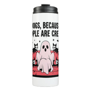 Garrafa Térmica Spooky Halloween Dog Spooky Ghost Png 2