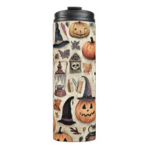 Spooky Season Sips - Tumbler térmico do Halloween