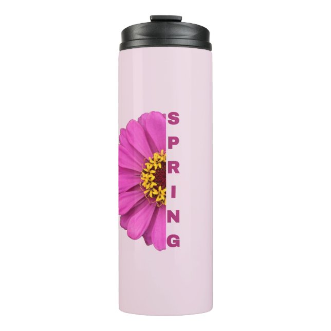 Garrafa Térmica Spring Floral Tumbler | Spring Travel Mug (Frente)