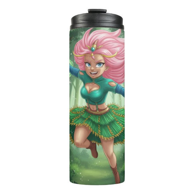 Garrafa Térmica Sprint Floresta Encantada – Personagem de Fantasia (Frente)
