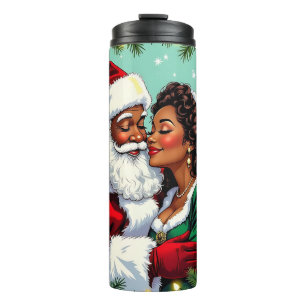 Garrafa Térmica Sr e Sra Claus Doce Natal