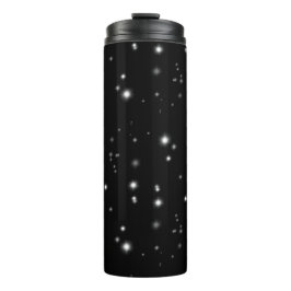 Garrafa Térmica Starlight Sparkles Black and White Stars