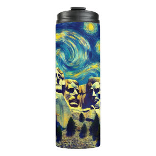 Garrafa Térmica Starry Night Mt. Rushmore South Dakota