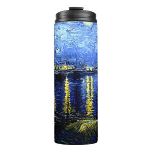 Garrafa Térmica Starry Night over the Rhone por van Gogh