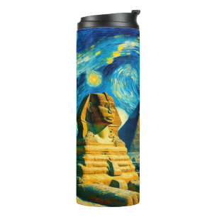 Garrafa Térmica Starry Night Pyramids Sphinx Egito