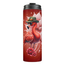 Steampunk Flamingo - Trabalho de arte Digital Fant