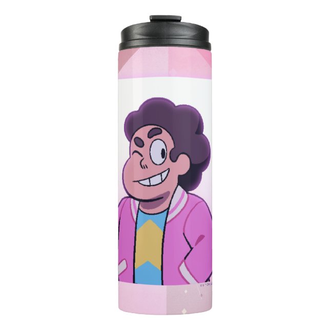 Garrafa Térmica Steven Universe | Retrato de diamante rosa (Frente)