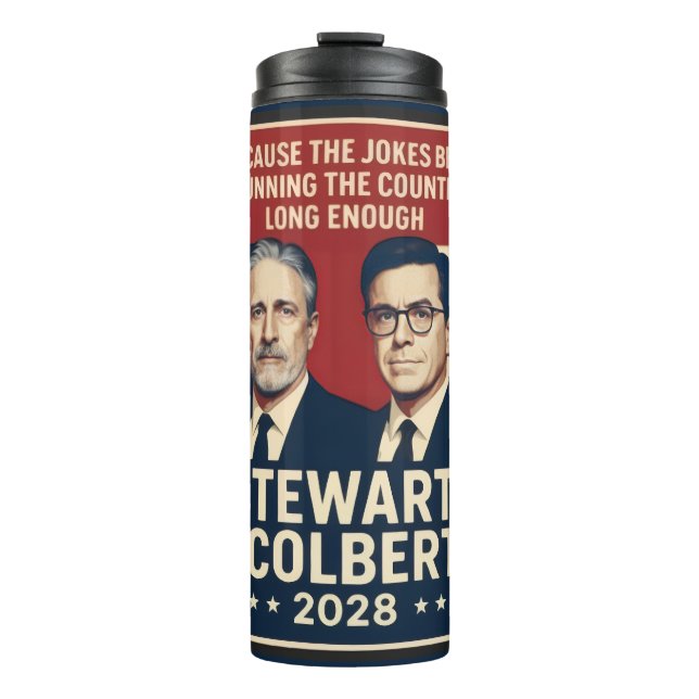 Garrafa Térmica Stewart/Colbert 2028 (Frente)