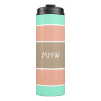 Stripes Tumbler de monograma personalizado padrão