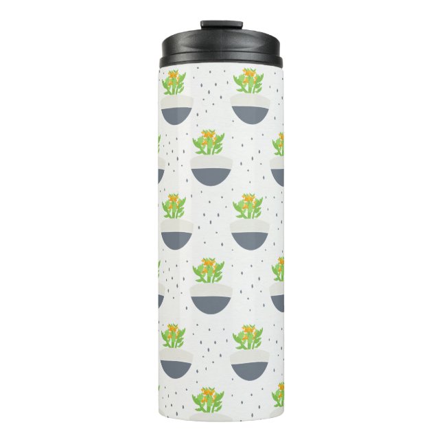 Garrafa Térmica Suculent Kalanchoe Plant Mãe Patterno (Frente)