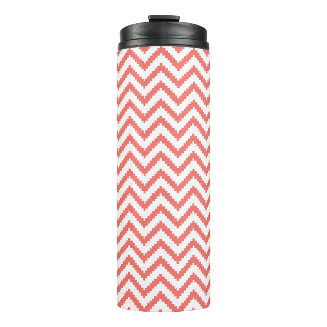 Garrafa Térmica Summer Coral Aztec Chevron (Frente)