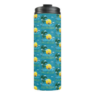 Garrafa Térmica Summer Florida Sailboat Sunset Beach Coastal
