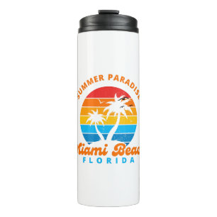 Garrafa Térmica Summer Paradise Miami Beach Flórida-Sunset Palms