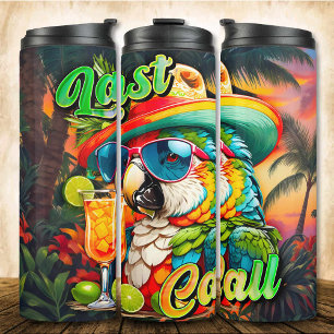 Garrafa Térmica Summer Parrot Sunset Última Chamada para Bebidas
