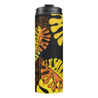 Garrafa Térmica Summer Tropical Leaves Vintage Design
