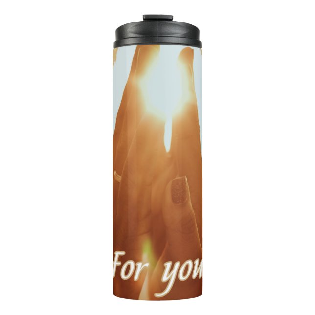 Garrafa Térmica Sunlight Hands Aesthetic Thermal Mug (Frente)