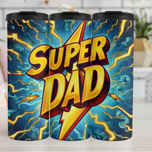 Garrafa Térmica Super Pai: Relâmpago, Homenagem Heroica