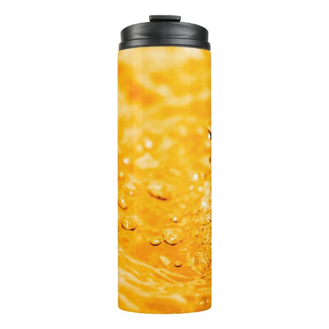 Garrafa Térmica Superfície limpa líquida com ondulação de água (Frente)