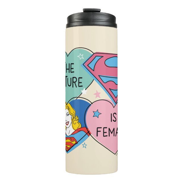 Garrafa Térmica Supergirl Out Of This World Retro Graphic (Frente)
