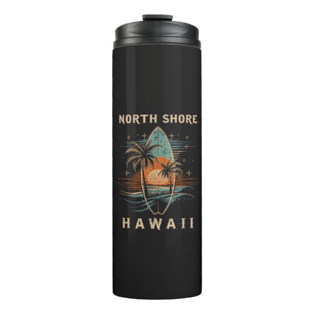 Garrafa Térmica Surfista North Shore Havaí (Frente)