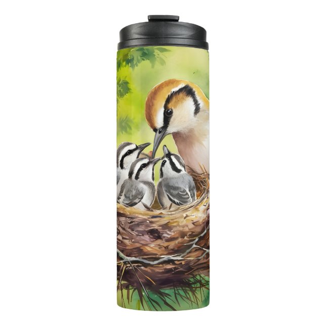 Garrafa Térmica Sweet bird nest painting (Frente)