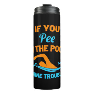Garrafa Térmica Swimmer Pee Na Piscina