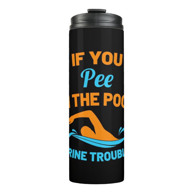 Garrafa Térmica Swimmer Pee Na Piscina (Frente)