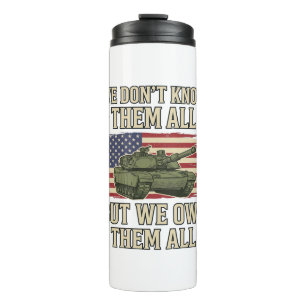 Garrafa Térmica Tanque de Lembrança Militar Camisa Patriótica Desi