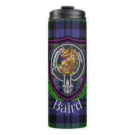 Garrafa Térmica Tartan e Brasão do Clã Escocês Baird