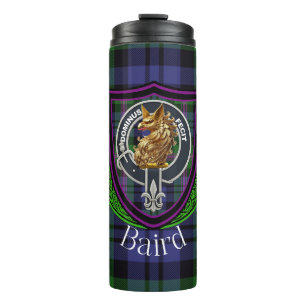Garrafa Térmica Tartan e Brasão do Clã Escocês Baird