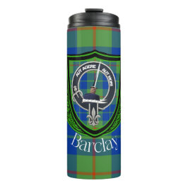 Garrafa Térmica Tartan e Brasão do Clã Escocês Barclay