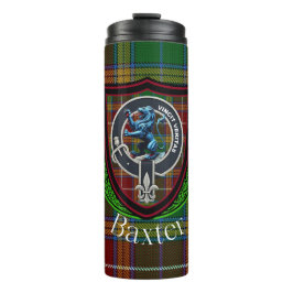 Garrafa Térmica Tartan e Brasão do Clã Escocês Baxter