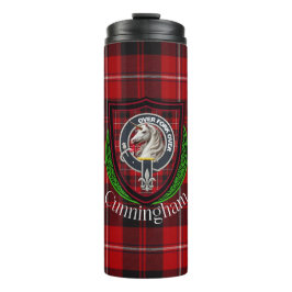 Garrafa Térmica Tartan e Brasão do Clã Escocês Cunningham