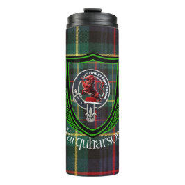 Garrafa Térmica Tartan e Brasão do Clã Escocês Farquharson