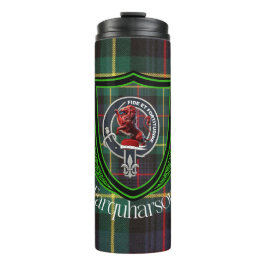 Garrafa Térmica Tartan e Brasão do Clã Escocês Farquharson