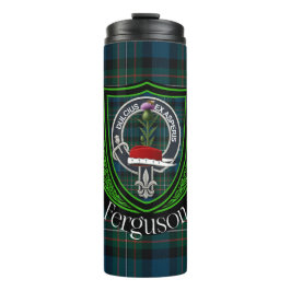 Garrafa Térmica Tartan e Brasão do Clã Escocês Ferguson