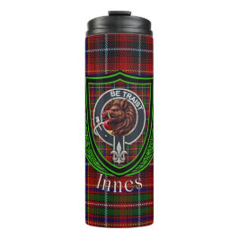 Garrafa Térmica Tartan e Brasão do Clã Escocês Innes