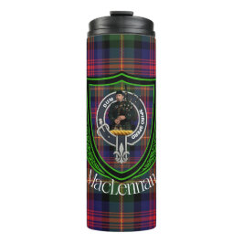 Garrafa Térmica Tartan e Brasão do Clã Escocês MacLennan