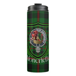 Garrafa Térmica Tartan e Brasão do Clã Escocês Moncrieffe