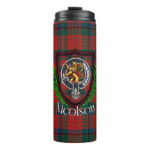 Tartan e Brasão do Clã Escocês Nicolson
