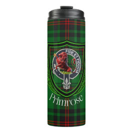 Garrafa Térmica Tartan e Brasão do Clã Escocês Primrose
