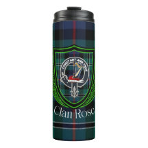 Tartan e Brasão do Clã Escocês Rose