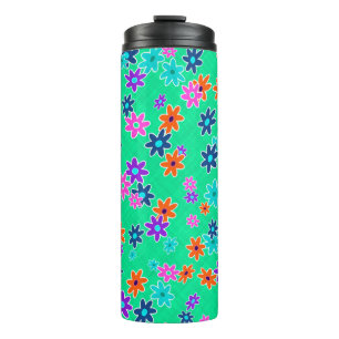 Garrafa Térmica Tecido Floral Incolor Padrão