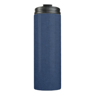 Garrafa Térmica Tecido Jeans Azul