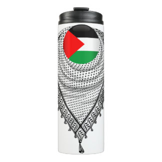 Garrafa Térmica Tecido Tradicional do Keffiyeh Scarf Palestino